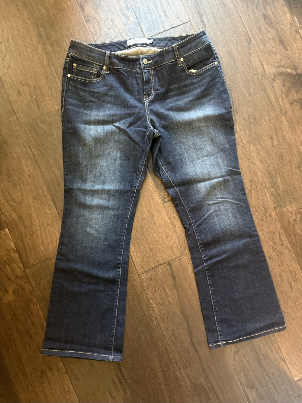 torrid Dark Wash Relaxed Bootcut Jeans